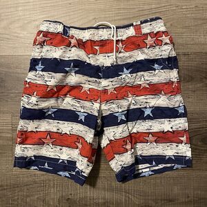 Columbia Shorts Mens XL PFG Swim Trunks Big Dipper Stars And Stripes USA